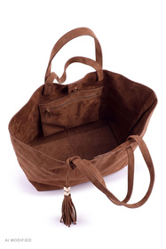 Vivisence T0034 torebka na ramię shopper z magnesem brązowy