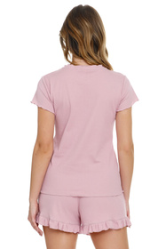 Doctor Nap PM.4315 piżama falowane wykończenie papaya