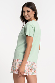 Moraj PDD4100-014 piżama krótki rękaw i szorty green