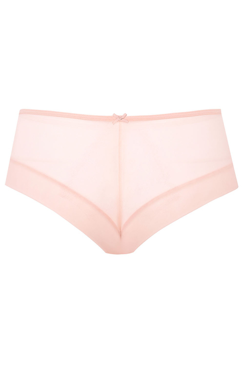 Le Vernis Romance LV-SZ20 szorty z tiulu i haftu pudrowy róż