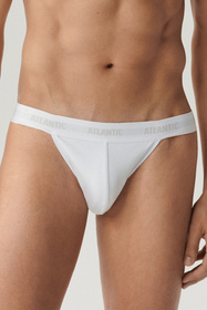 Atlantic 3BMP-1571 jockstrap 3 pack slipy otwarte biały