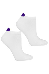 Skarpety stopki Moraj CSD170-544 white/purple