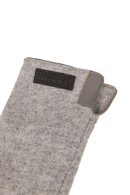Vivisence 7214 rękawiczki dzianinowe z dłuższym mankietem, grey