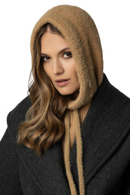 Komplet balaclava kaptur+rękawiczki Vivisence 7097Kmpl karmelowy 
