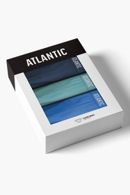 Slipy Atlantic 3MP-094 3-pack niebieski/ciemnoniebieski/zielony
