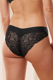 Figi Triumph 10219711 Body Make-Up Illusion Lace Highleg Tai 0004-black