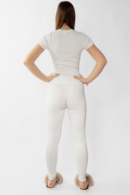 Komplet legginsy + bluzka Dkaren Halima-Kpl ecru