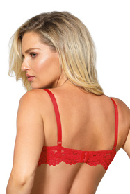 Biustonosz miękki Róża Newia czerwony