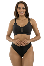 Parfait P2400 braletka bezszwowa z odpinanymi ramiączkami black