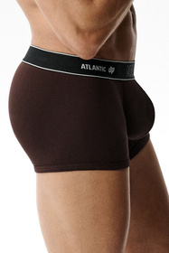 Atlantic 2MH-1200 bokserki 2-pack Magic Pocket dopasowane, zielony/brąz