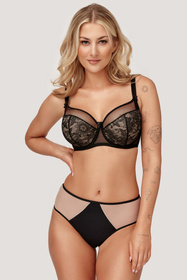 Biustonosz półusztywniany Azal Anita czarny 