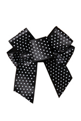 Akcesoria do biustonosza zapięcie Julimex BA-19 kokarda na zapięcie 2-rzędowa polka-dot