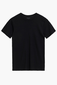 Atlantic BMV-048 t-shirt dopasowany z okrągłym dekoltem czarny