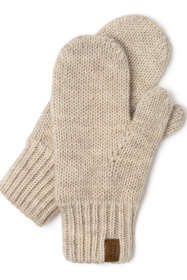 Rękawiczki dzianinowe z 1 palcem Vivisence 7015R beżowy