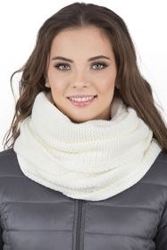 Vivisence 7014Kmpl Komplet czapka+komin, ecru