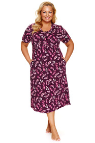 Nocna koszula Doctor Nap TM.4119 burgundy