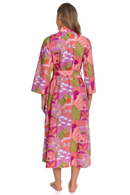 Doctor Nap SWW.7430 szlafrok bawełniany wiązany hawaii