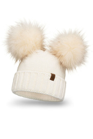 Czapka Vivisence 70106 ecru