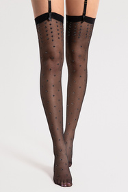  Wyrób pończoszniczy pończochy do pasa Fiore Bruine 15 DEN O4101 black