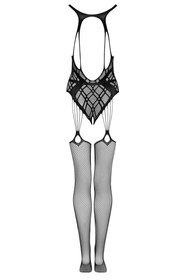 Obsessive G324 bodystocking Body bodystocking, czarny