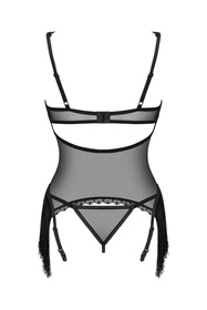 Gorset sexy Obsessive Sherila corset czarny