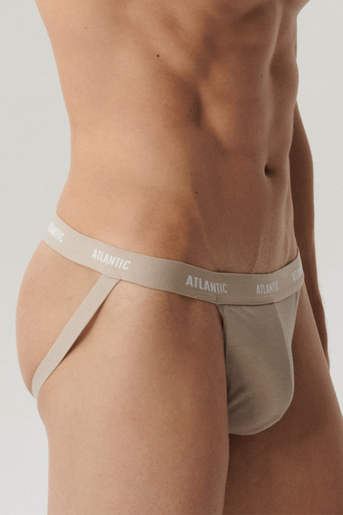 Atlantic 3BMP-1571 jockstrap 3 pack slipy otwarte biały