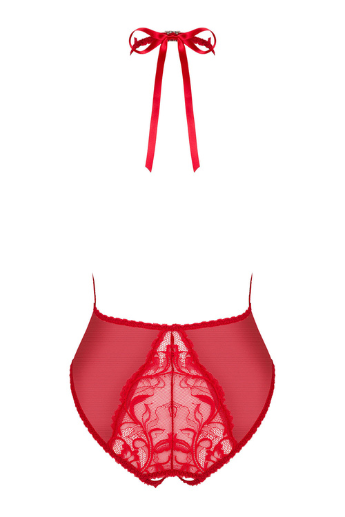 Obsessive Dagmarie teddy Body sexy, czerwony