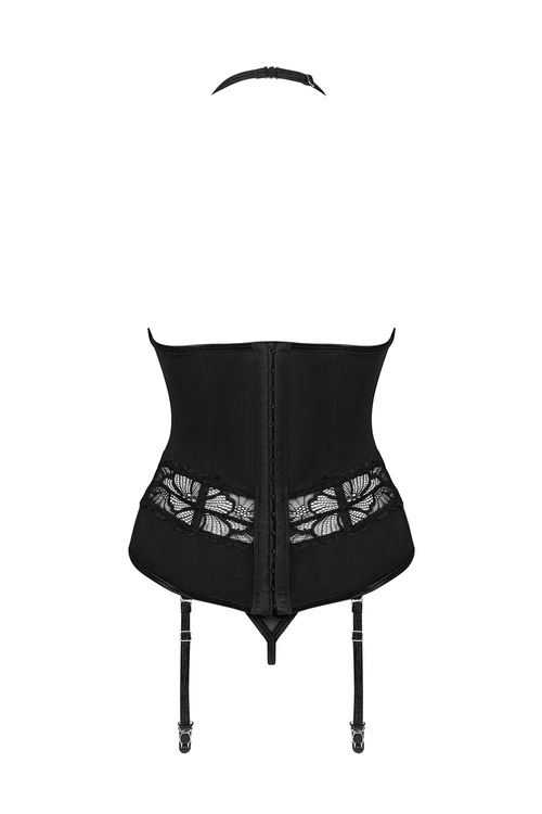 Gorset sexy Obsessive Serafia corset czarny 