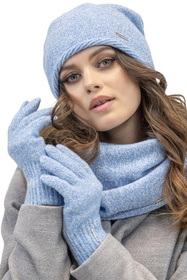 Rękawiczki Vivisence 7208 błękitny melanż