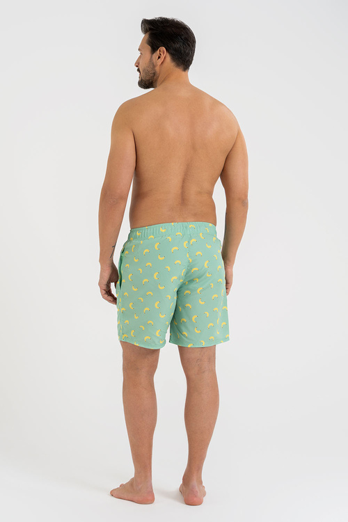 Moraj KSZ2600-006 bermudy kąpielowe szybkoschnące patt 1-green