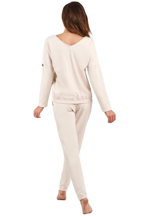 Dres homewear Italian Fashion Karina dł.r. dł.sp. beżowy