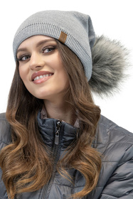 Komplet czapka+komin Vivisence 70105Kmpl jasnoszary