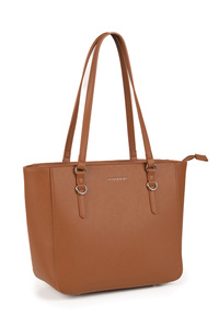 Vivisence T0017 torebka na ramię z zamkiem brown