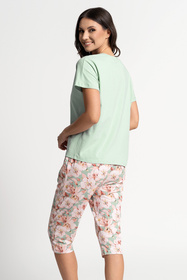 Moraj PDD4800-016 piżama z krótkim rękawem spodnie 3/4 green