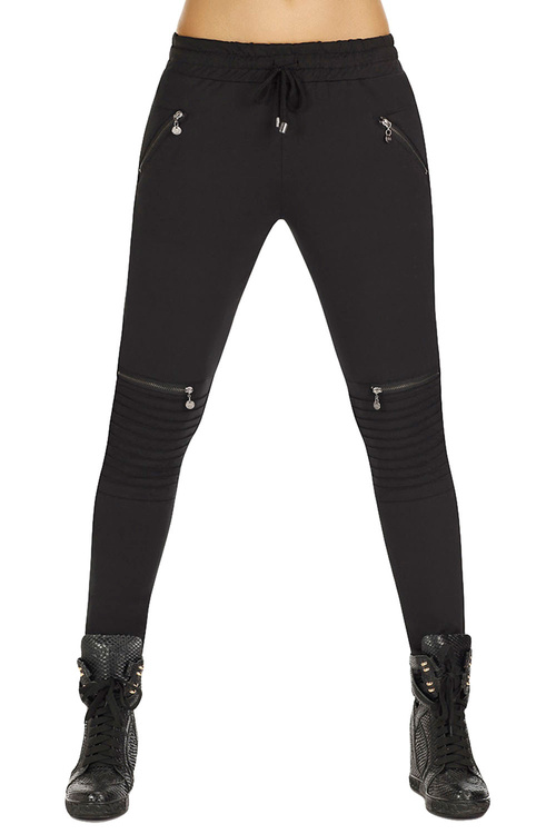 Bas Bleu Izzy Spodnie rurki, black