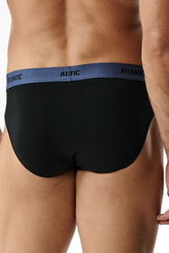 Atlantic 3MP-0944 slipy sportowe 3-pack, czarny/denim/czarny