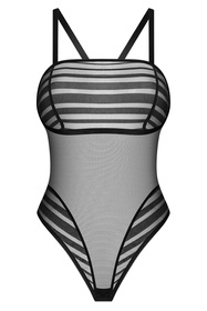 Obsessive Lune Bellis teddy body z regulowanymi ramiączkami black