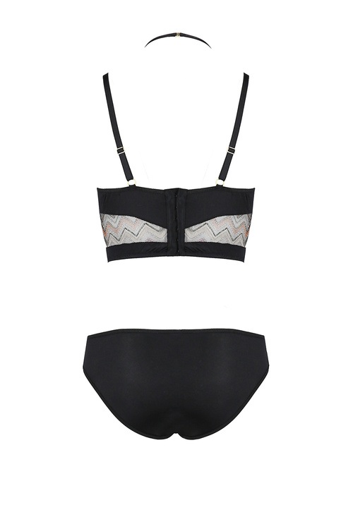 Nocna komplet biustonosz + figi Casmir Lagerta set black 