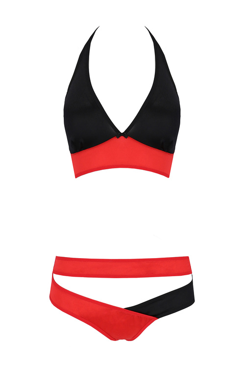 Nocna komplet biustonosz + figi Avanua Harper set red 