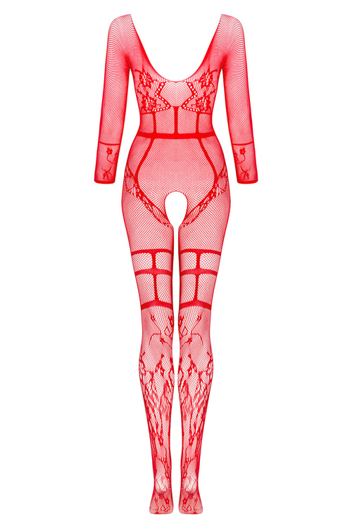 Body bodystocking Beauty Night Lorna BN6731 red