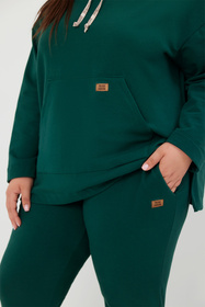 Bluza nierozpinana Italian Fashion Lagos dł.r. c.zielony