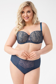 Biustonosz balkonetka Gorsenia K737 Trish niebieski