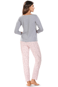 Nocna piżama Vivisence 2032 różowy