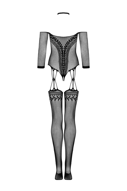 Obsessive G333 bodystocking Body bodystocking, czarny