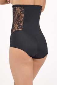 Gaia 024 figi modelujące wysoki stan, gładka mikrofibra czarny