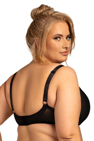 Biustonosz miękki Nessa Salma crop top czarny