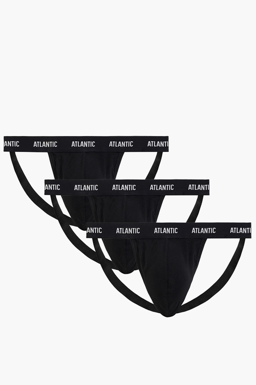 Atlantic 3BMP-1571 jockstrap 3 pack slipy otwarte biały