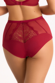 Bella Misteria 63-142 Kuszący Rubin figi wysokie koronkowe bordowy