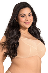 Biustonosz miękki Nessa Salma crop top Maxi beż