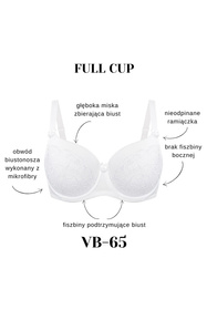 Biustonosz usztywniany Vena VB-65 biały
